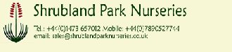 Logo Shrubland Park Nurseries
