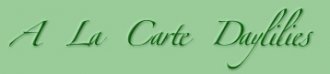 Logo A La Carte Daylilies
